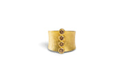 Todd Reed ring in 18 karat yellow gold with cognac diamonds 0.72ct